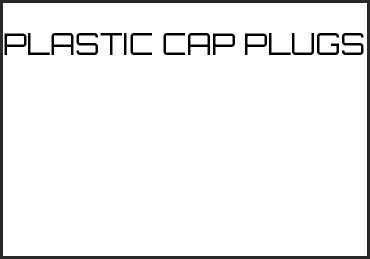 Picture for category PLASTIC CAP PLUGS