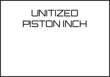 Picture for category UNITIZED PISTON INCH