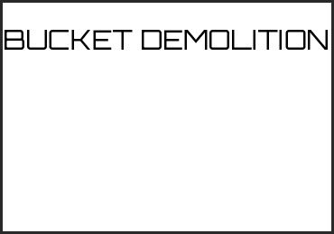 Picture for category BUCKET DEMOLITION