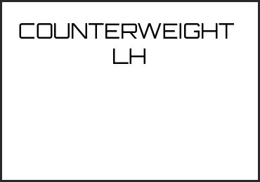 Picture for category COUNTERWEIGHT  LH