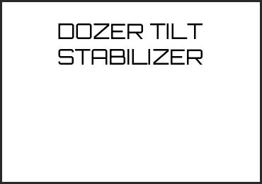 Picture for category DOZER TILT STABILIZER