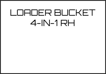 Picture for category LOADER BUCKET 4-IN-1 RH