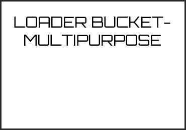 Picture for category LOADER BUCKET- MULTIPURPOSE