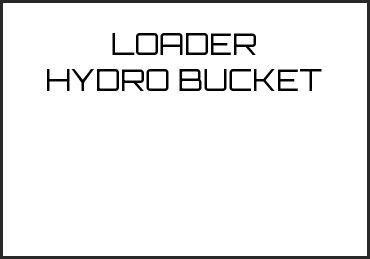 Picture for category LOADER HYDRO BUCKET
