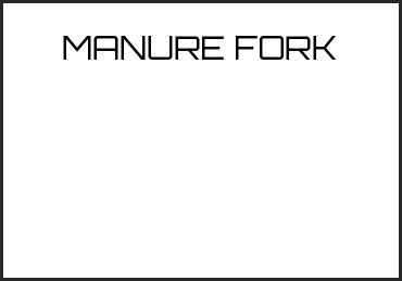 Picture for category MANURE FORK