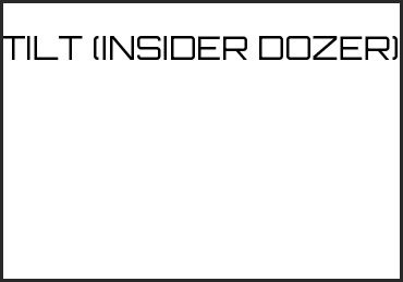 Picture for category TILT (INSIDER DOZER)