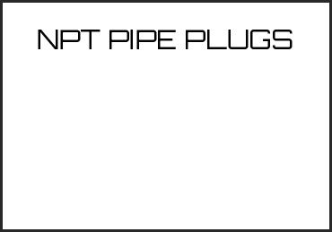 Picture for category NPT PIPE PLUGS