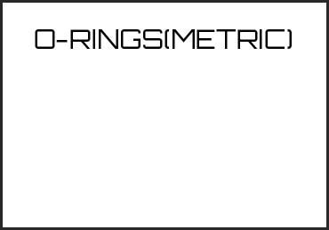 Picture for category O-RINGS(METRIC)