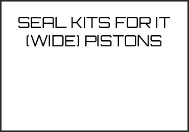 Picture for category SEAL KITS FOR IT (WIDE) PISTONS
