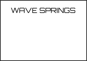 Picture for category WAVE SPRINGS