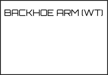 Picture for category BACKHOE ARM (WT)