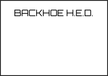 Picture for category BACKHOE H.E.D.