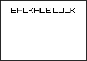 Picture for category BACKHOE LOCK