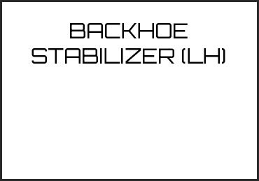 Picture for category BACKHOE STABILIZER (LH)