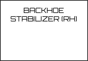 Picture for category BACKHOE STABILIZER (RH)