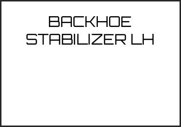 Picture for category BACKHOE STABILIZER LH