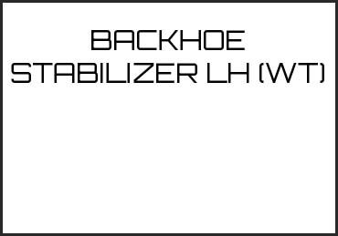 Picture for category BACKHOE STABILIZER LH (WT)