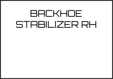 Picture for category BACKHOE STABILIZER RH