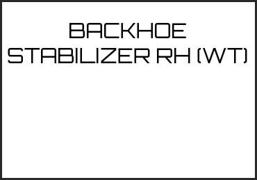 Picture for category BACKHOE STABILIZER RH (WT)