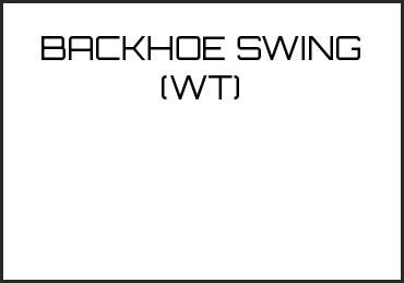 Picture for category BACKHOE SWING (WT)