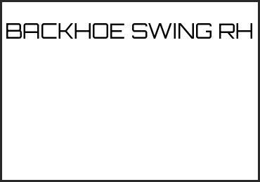 Picture for category BACKHOE SWING RH