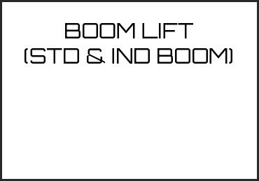 Picture for category BOOM LIFT (STD & IND BOOM)