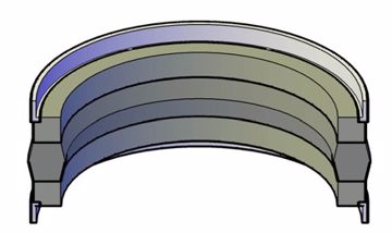 Picture of PISTON SEAL 3-PC METRIC