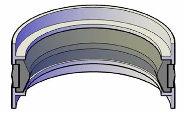 Picture of PISTON SEAL 3-PC METRIC